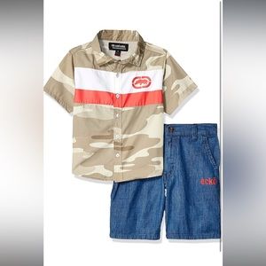 NWT boys ecko shirt shorts set size 5 and 6 mark ecko